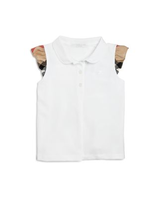 Tia Ruffle Sleeve Polo Shirt - Baby 