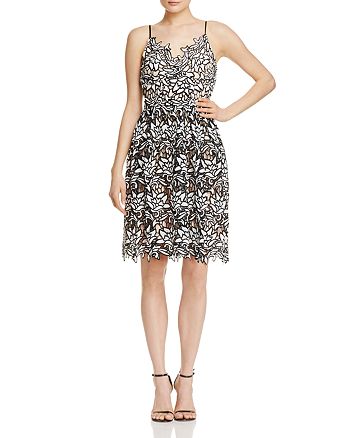 AQUA Two Tone Cami Lace Dress - 100% Exclusive | Bloomingdale's