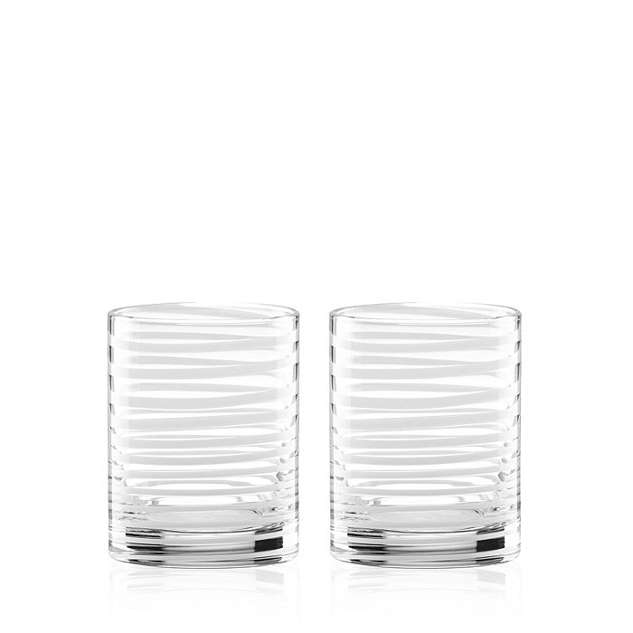 Kate Spade New York Charlotte Street Double Old-fashioned Glass, Set Of 2 In White