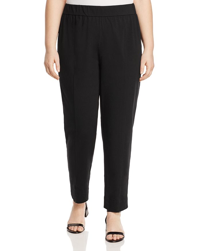 Eileen Fisher Plus Slim Seamed Knit Pants | Bloomingdale's