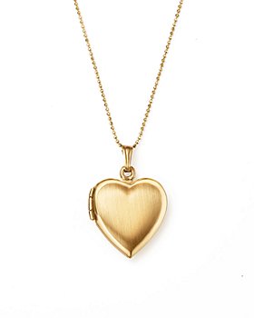Bloomingdale's - 14K Yellow Gold Heart Locket Necklace, 22" - 100% Exclusive