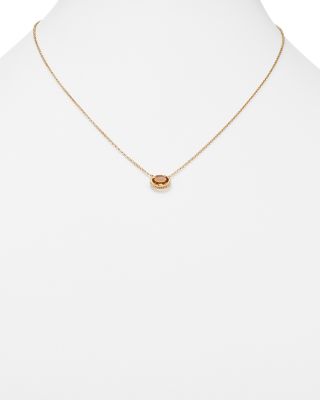 Gemstone Pendant Necklace in 14K Yellow Gold, 18" 