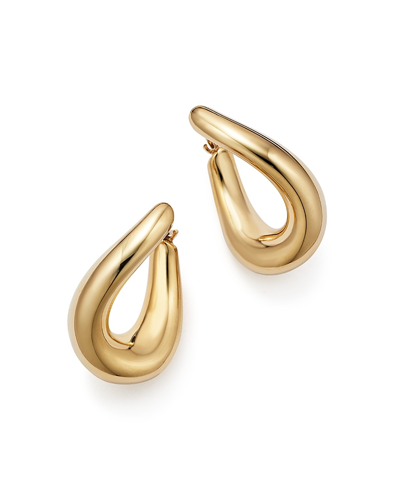 Bloomingdale's Fine Collection 14K Yellow Gold Medium Oval Twist Hoop Earrings