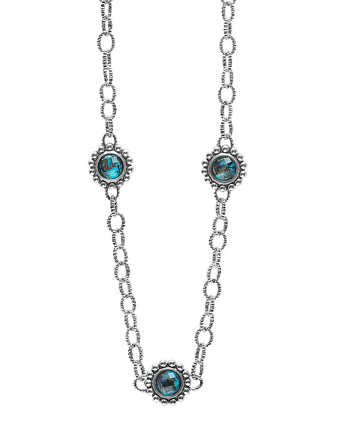 LAGOS Sterling Silver Maya Escape Chrysocolla Five Stone Doublet