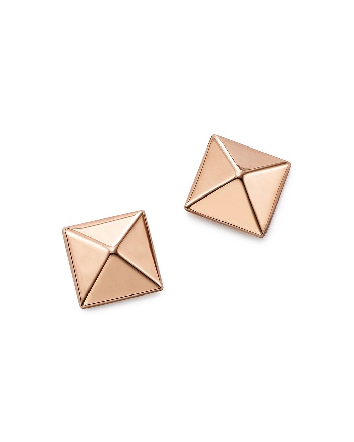 Bloomingdale's 14k Rose Gold Medium Pyramid Post Earrings - 100% Exclusive