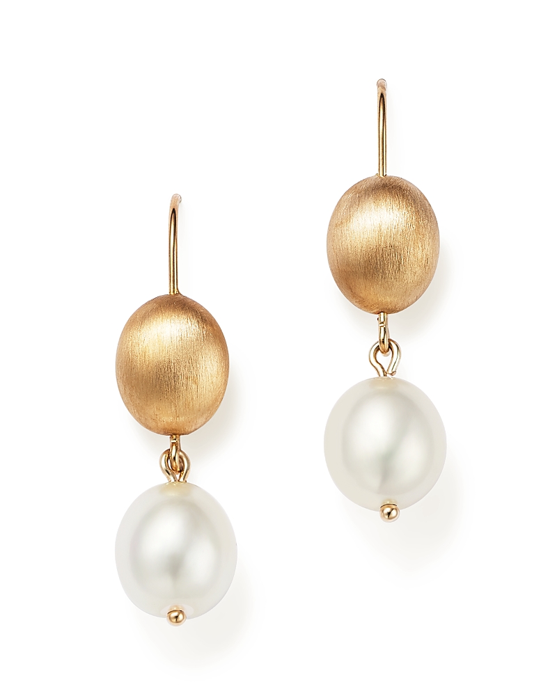 Bloomingdale's Fine Collection Cultured Freshwater Pearl Drop Earrings in 14K Yellow Gold, 11mm