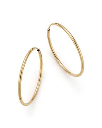 Bloomingdale's 14K Gold Endless Hoop Earrings - 100% Exclusive ...