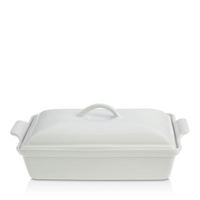 Stoneware 4 Quart Covered Rectangular Casserole