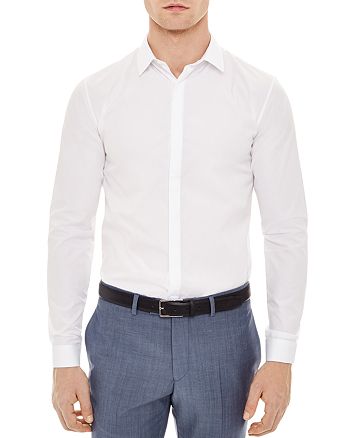 Sandro Hidden Slim Fit Button-Down Shirt | Bloomingdale's