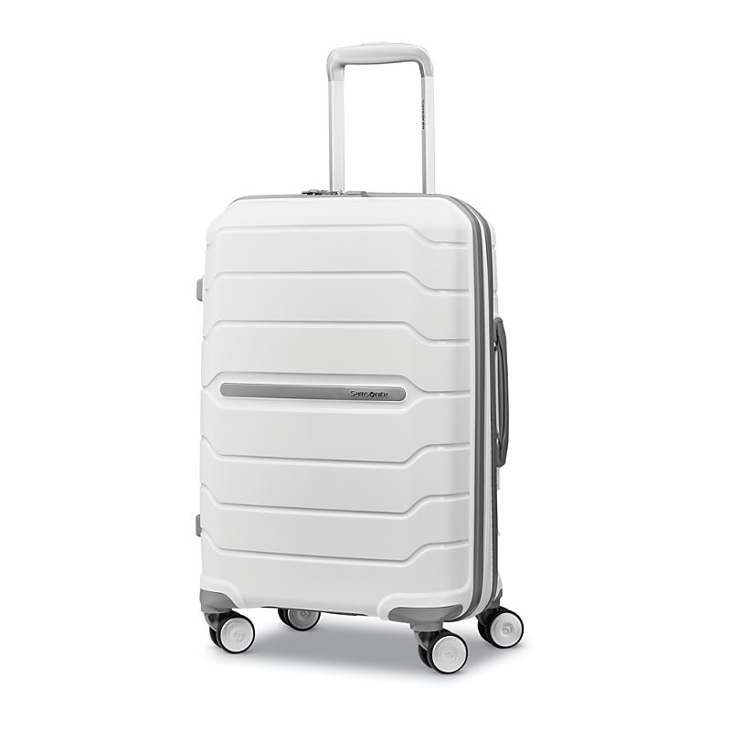 Samsonite Freeform 21" Carry-on Expandable Hardside Spinner Suitcase In White