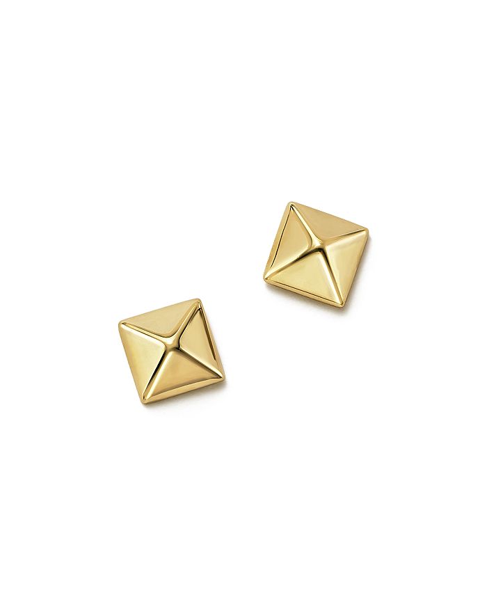 Bloomingdale's 14k Yellow Gold Small Pyramid Post Earrings - 100% Exclusive