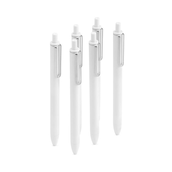 White Retractable Gel Luxe Pens, Office Supplies