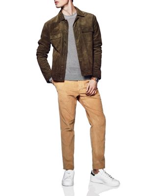 vince suede trucker jacket