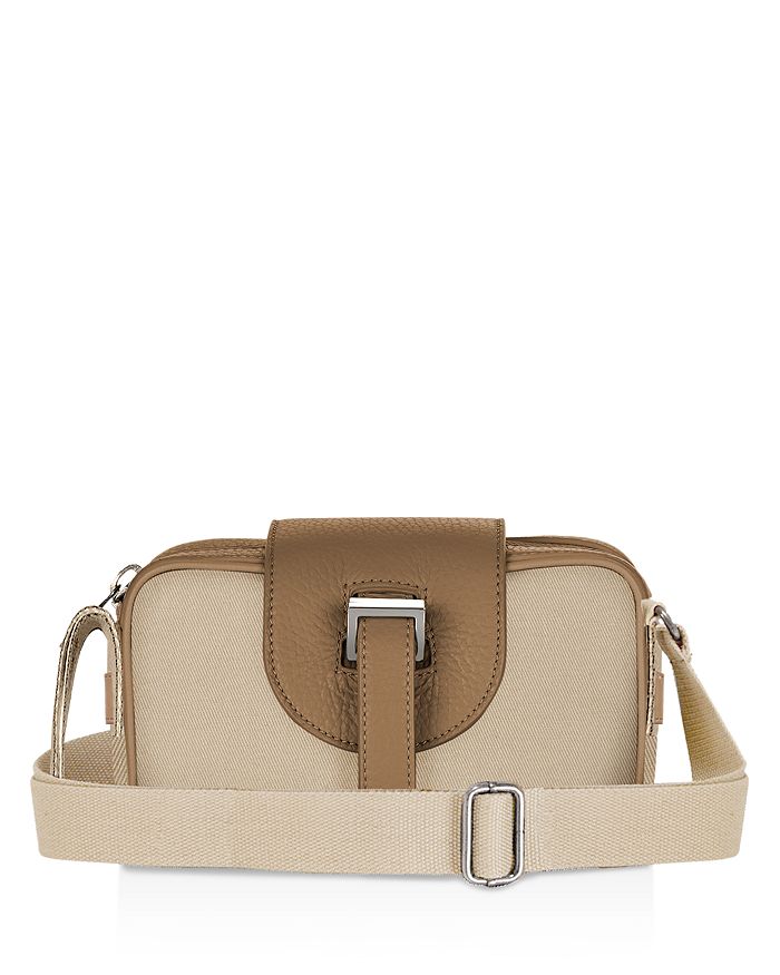 meli melo Micro Box Canvas and Leather Crossbody | Bloomingdale's