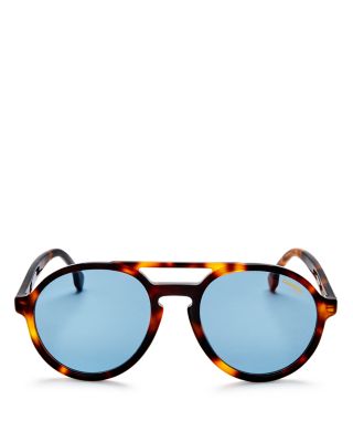 Carrera - Men's Double Bridge Round Aviator Sunglasses, 58mm