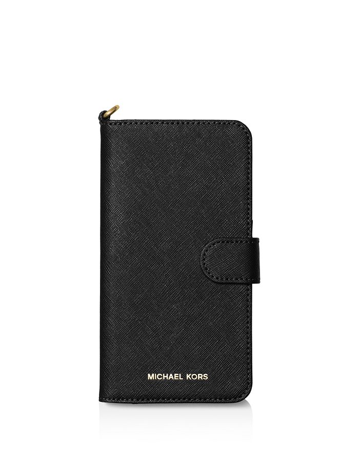 Mus George Bernard worm MICHAEL Michael Kors Saffiano Leather Folio iPhone 7 Plus Case |  Bloomingdale's