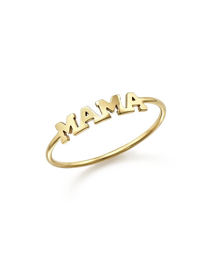 Shop Zoë Chicco 14k Yellow Gold Mama Ring