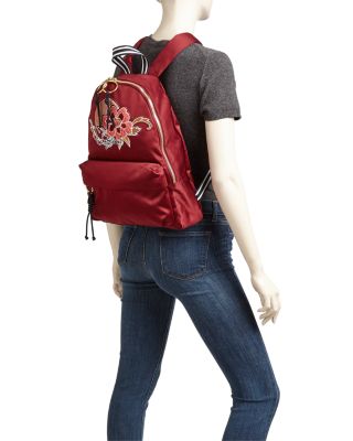 See by Chloé Embroidered Satin Backpack SEE BY CHLOÉ Tilly Logo-Embroidered Satin Backpack | endource main image 3