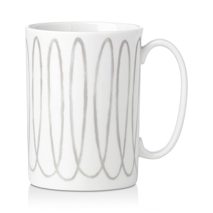 Kate Spade New York Charlotte Street West Grey Collection Mug In Gray West