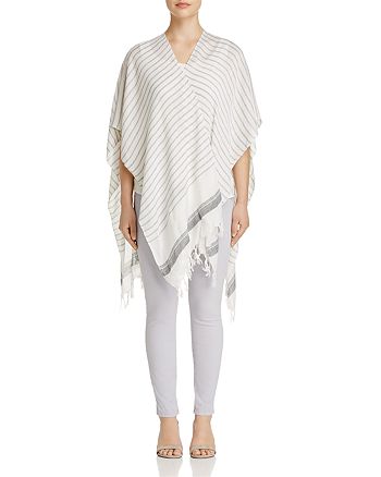 Fraas Horizontal Stripe Ruana | Bloomingdale's