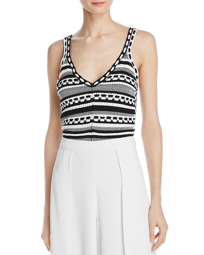 Alice and olivia crochet top on sale