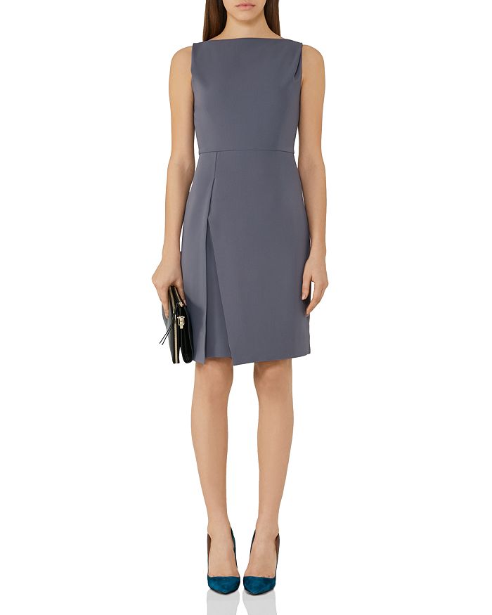 REISS Aster Pleat Detail Dress Bloomingdale s