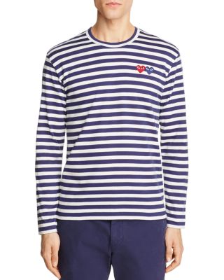 Comme Des Garcons PLAY Double-Heart Long Sleeve Tee