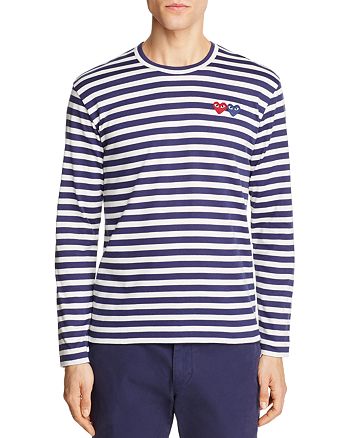 Comme Des Garcons PLAY Double-Heart Long Sleeve Tee | Bloomingdale's