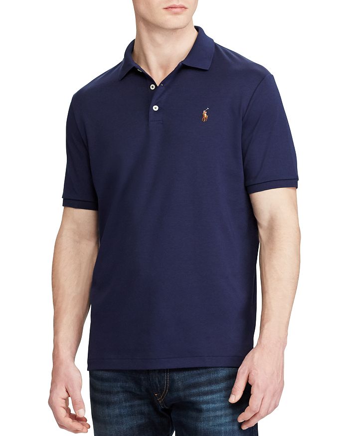 Polo Ralph Lauren Classic Fit Soft Cotton Polo Shirt In French Navy