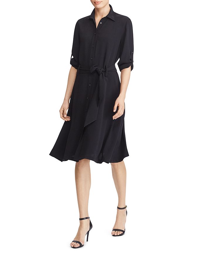 Ralph Lauren Lauren  Karalynn Shirt Dress In Polo Black
