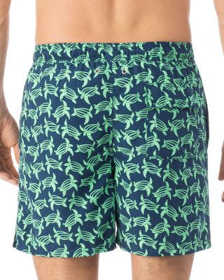 Turtle Print Swim Trunks