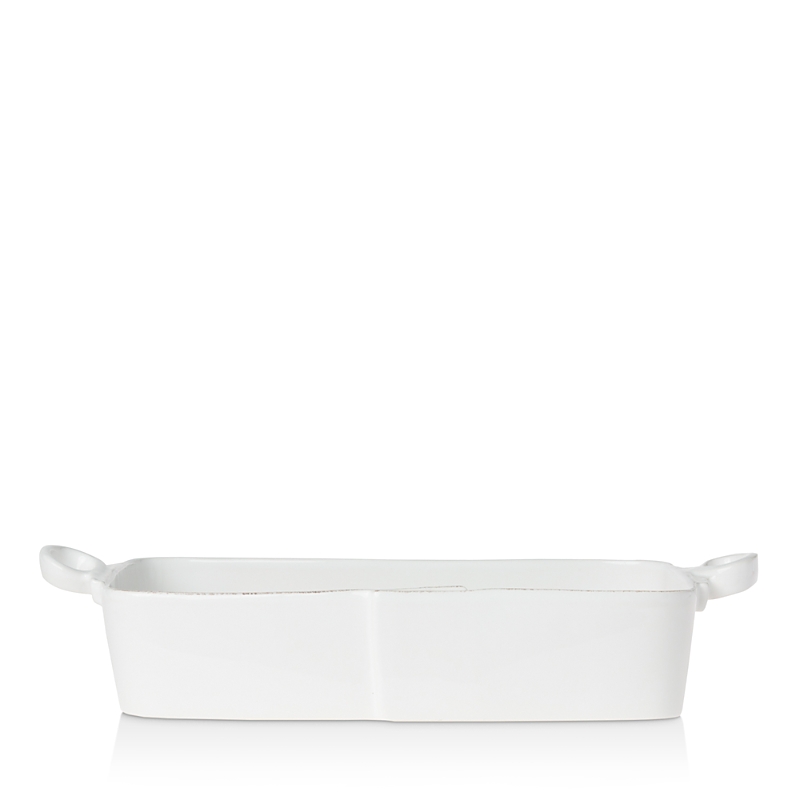 Vietri Lastra White Rectangular Baker