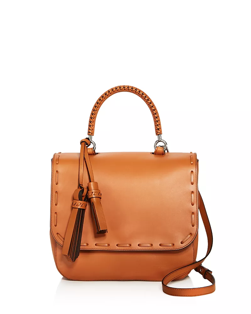 Max Mara Braided Large Leather Satchel