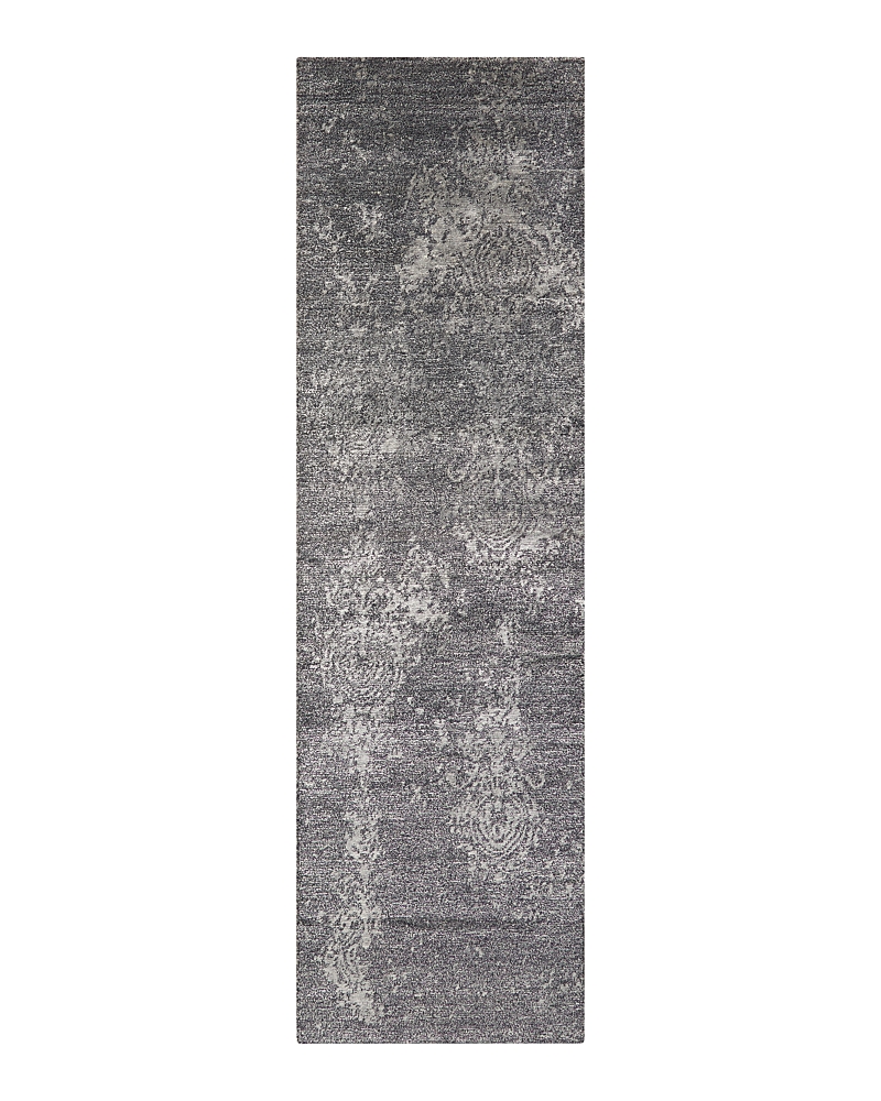 Nourison Mamie Hand-knotted Runner, 2' X 8' In Ivory/silver