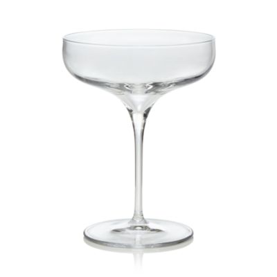 Luigi Bormioli Vinea Delicate Cocktail Coupe Glasses (Set of 4), Made in  Italy