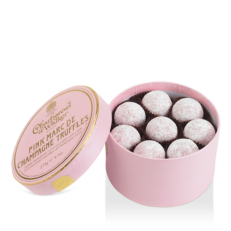 Charbonnel Et Walker Pink Marc De Champagne Truffles In Pink
