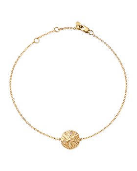 Bloomingdale's - 14K Yellow Gold Sand Dollar Ankle Bracelet - 100% Exclusive