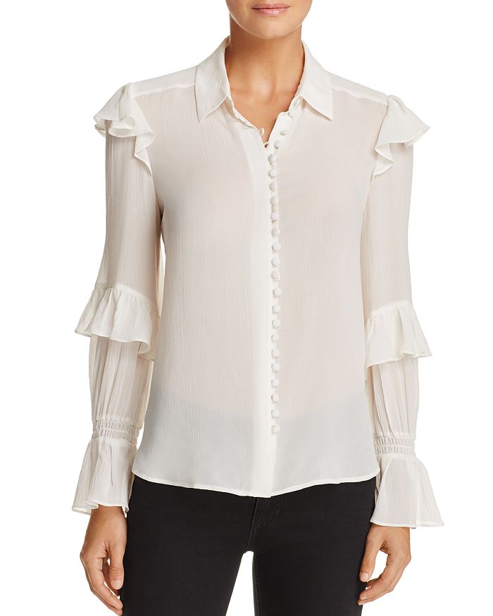 FRAME FRAME Victorian Ruffle Blouse | Bloomingdale's