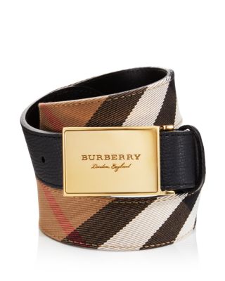 burberry george house check belt