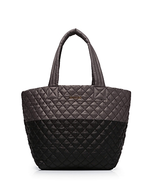 Mz Wallace Medium Metro Tote In Black/magnet/gold