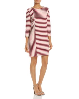 Three Dots Combo-Stripe Shift Dress | Bloomingdale's