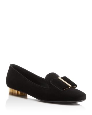 salvatore ferragamo velvet loafers