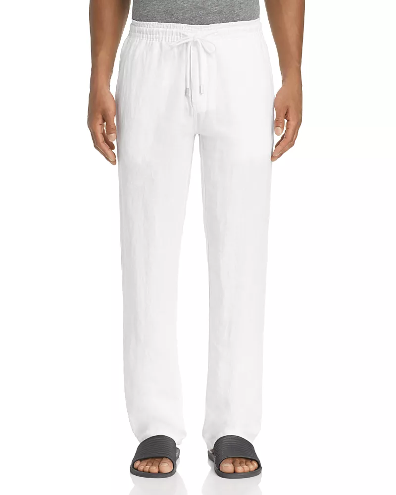 Vilebrequin Linen Regular Fit Drawstring Pants