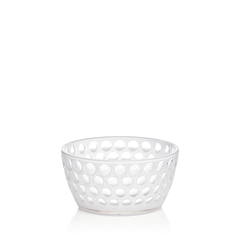 Mario Luca Giusti Acrylic Lente Snack And Cereal Bowl In White