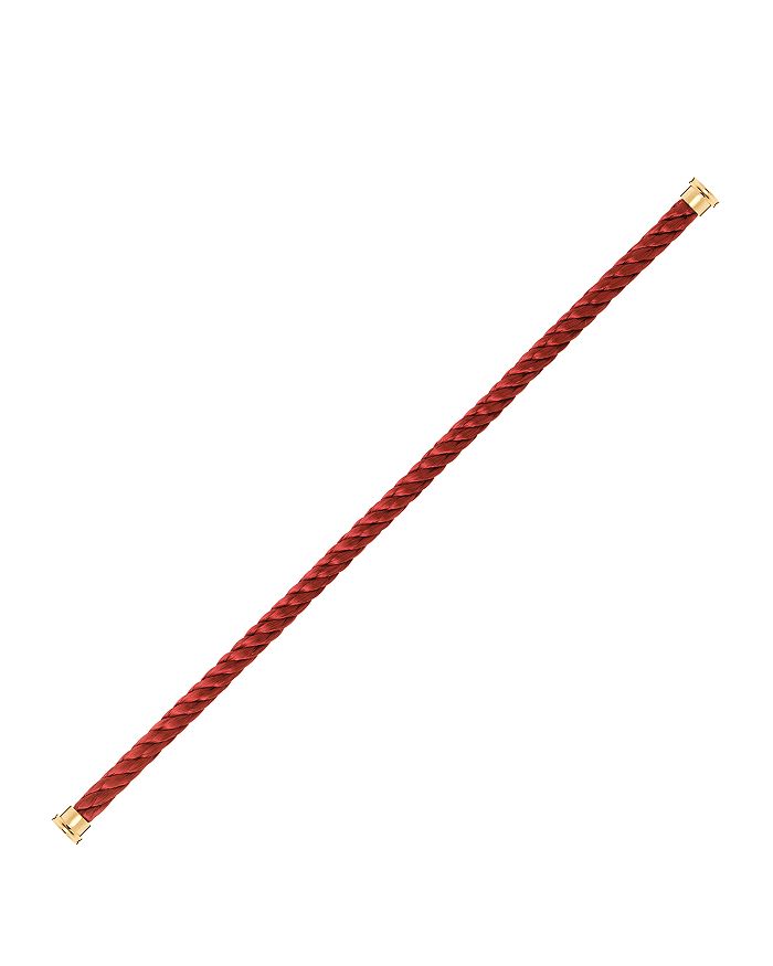 Fred Force 10 Large Cable Bracelet In Dark Red/gold