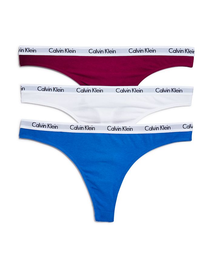 Calvin Klein Carousel Thongs, Set of 3