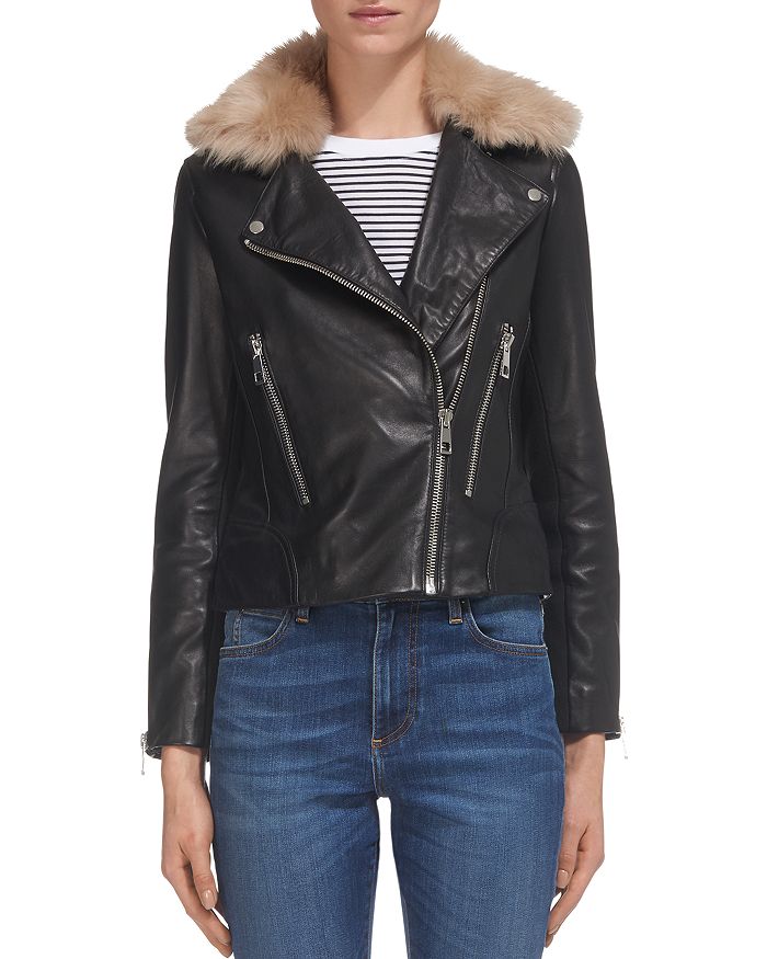 Whistles toscana outlet leather jacket