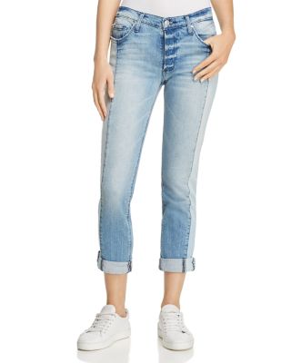 Black Orchid Harper Paneled Boyfriend 