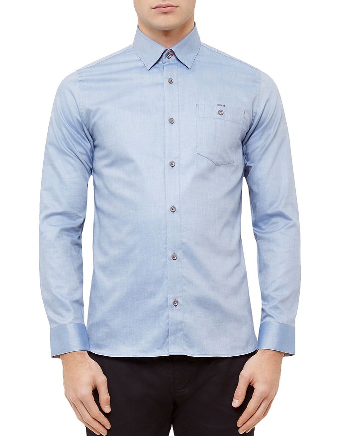 Ted Baker Portmyo End on End Regular Fit Button-Down Shirt | Bloomingdale's