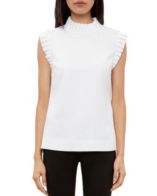 Ted Baker - Tayya Pleated Frill-Trim Top